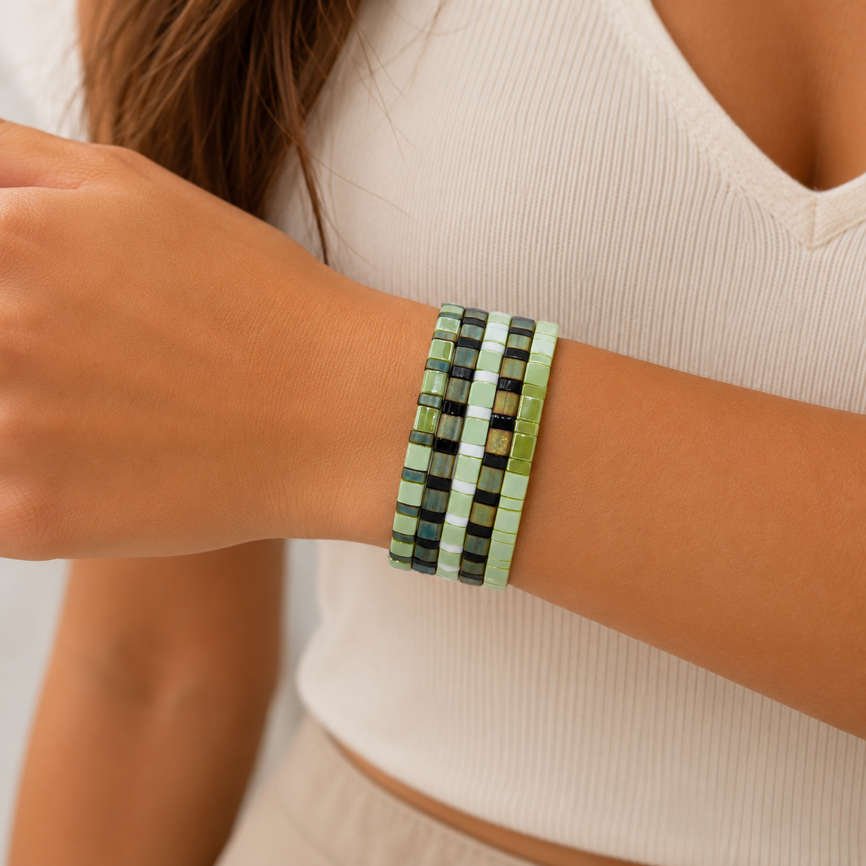 Bracelets Color Beat | Le neutre en mouvement