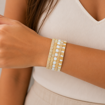 Bracelets Color Beat | Le neutre en mouvement