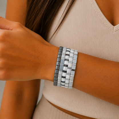Bracelets Color Beat | Le neutre en mouvement