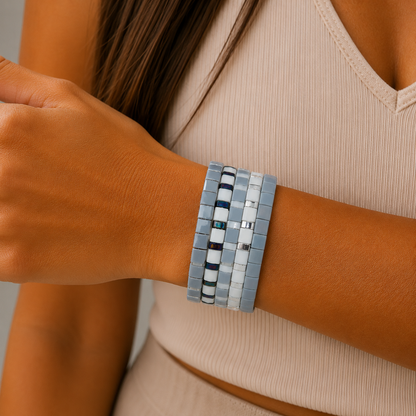 Bracelets Color Beat | Le neutre en mouvement